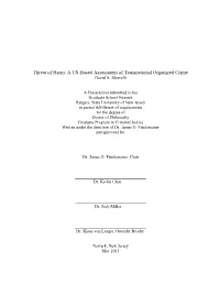 A US-Based Assessment of Transnational Organized Crime David A
