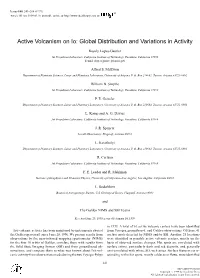 Active Volcanism on Io: Global Distribution and Variations in Activity