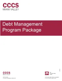 Debt Management Program Package 2/18/18