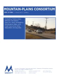 Evaluating Relationships Between Perception-Reaction Times, Emergency Deceleration Rates, and Crash Outcomes Using Naturalistic Driving Data