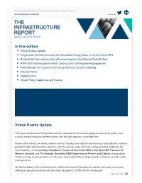 In This Edition Virtual Events Update