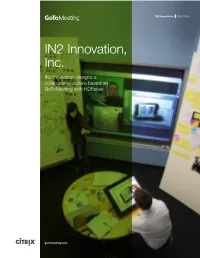 IN2 Innovation Gotomeeting Case Study