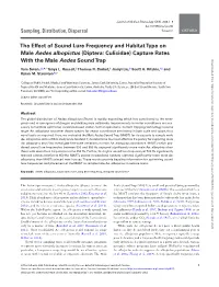 The Effect of Sound Lure Frequency And
