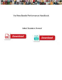 Vw New Beetle Performance Handbook
