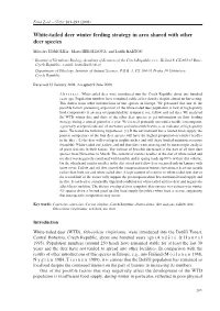 White-Tailed Deer Winter Feeding Strategy in Area Shared with Other Deer Species