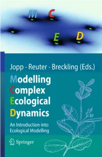 An Introduction Into Ecological Modelling for Students, Teachers & Scientists
