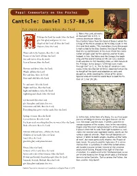 Canticle: Daniel 3:57-88,56