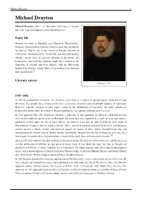 Michael Drayton 1 Michael Drayton