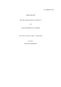 Ticketing Settlement Agreement