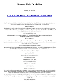Descaragr Hacks Para Roblox