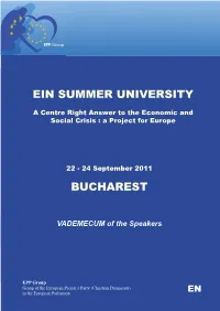 Ein Summer University Bucharest