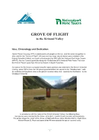 GROVE of FLIGHT in the Krimml Valley