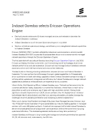 Indosat Ooredoo Selects Ericsson Operations Engine