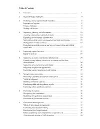 Regional Statement Released As Part of the Budget Papers