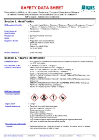 Section 2. Hazards Identification OSHA/HCS Status : This Material Is Considered Hazardous by the OSHA Hazard Communication Standard (29 CFR 1910.1200)