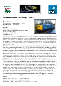 Wickness Models Soundscape Class 40