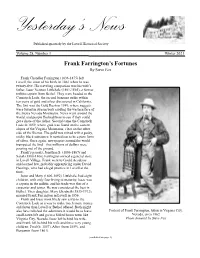 Frank Farrington's Fortunes