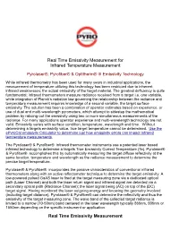 Infrared Temperature and Emissivity Measurement