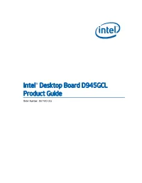 Intel® Desktop Board D945GCL Product Guide
