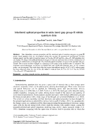 Interband Optical Properties in Wide Band Gap Group-III Nitride Quantum Dots
