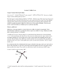 Lecture 5: Suffix Trees