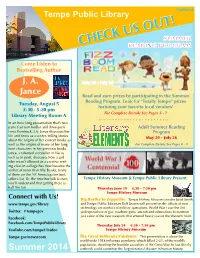 Tempe Public Library CHECK US OUT!