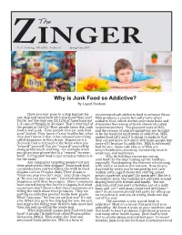 Why Is Junk Food So Addictive?