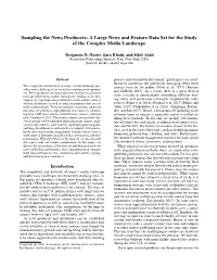 A Large News and Feature Data Set for the Study of the Complex Media Landscape