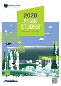 ASIAN STUDIES New Books Available on Worldscinet