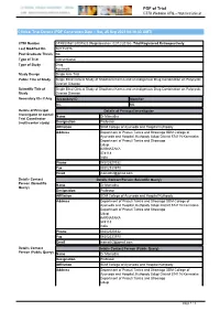 CTRI Trial Data