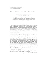 Dimension Product Structure of Hyperbolic Sets 1