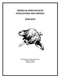 Status and Trends in Wildlife Populations 2019