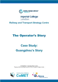 The Operator's Story Case Study: Guangzhou's Story