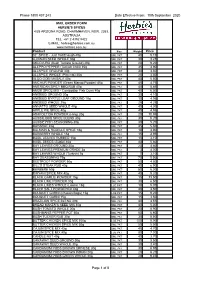 10Th September 2020 MAIL ORDER FORM