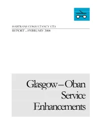 Glasgow – Oban Service Enhancements