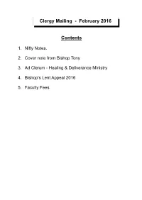 MAILING CONTENTS PAGE.Pub