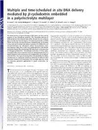 Multiple and Time-Scheduled in Situ DNA Delivery Mediated by ß