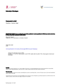 University of Groningen Commander in Chief Hamilton, Charles Nigel