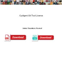 Cycligent Git Tool Licence
