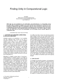 Finding Unity in Computational Logic