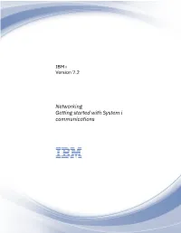 Networkinggetting Started with System I Communications