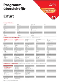 Programm- Übersicht