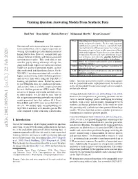 Training Question Answering Models from Synthetic Data