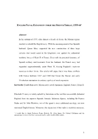 1 Abstract in the Autumn of 1555, After Almost a Decade of Decay, The