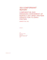 Comparative GHG Emissions Report for Perfect Day Prepared by WSP 09Feb2021 Non-Confidential.Docx