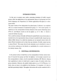 Introduction. 1. Central Extensions