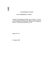 214Th Report on Proposal for Reconsideration of Judges Case I, II And