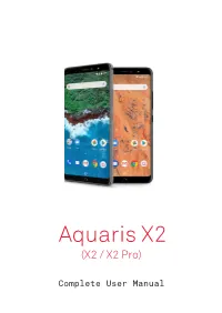Aquaris X2 X2 Pro Complete User Manual