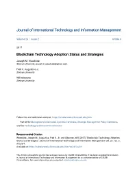 Blockchain Technology Adoption Status and Strategies