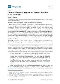 Interrogating the Comparative Method: Whither, Why, and How?1